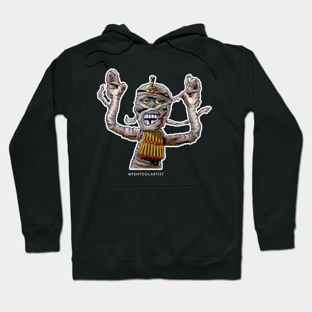 Mad Monster Mummy Hoodie by pentoolarts